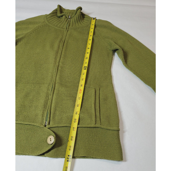 Indigenous Womens Small Sweater ORGANIC COTTON‎ Merino Wool Eco-friendy Cardigan - Picture 8 of 9